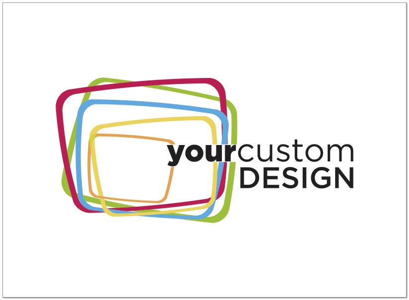 Select a verse or write your own. Custom Logo Notecard D8087U-V